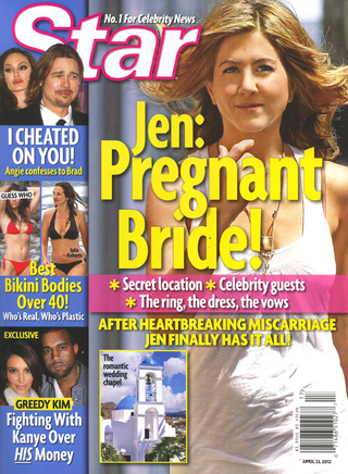 Illustration for article titled This Week In Tabloids: Jen Aniston's Big Fat Greek Wedding